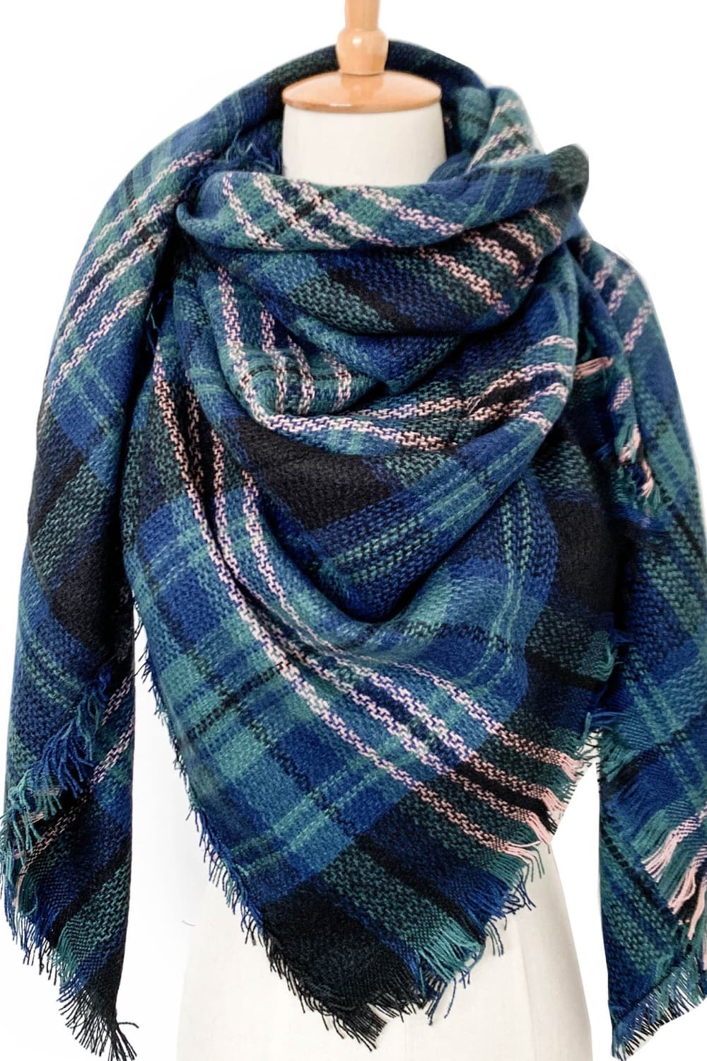 Plaid Imitation Cashmere Scarf