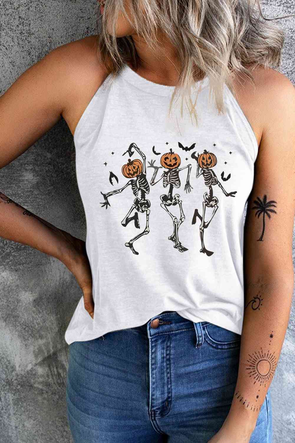 Skeleton Graphic Tank