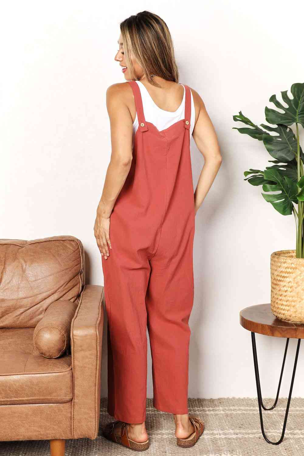 Wide Leg Overalls