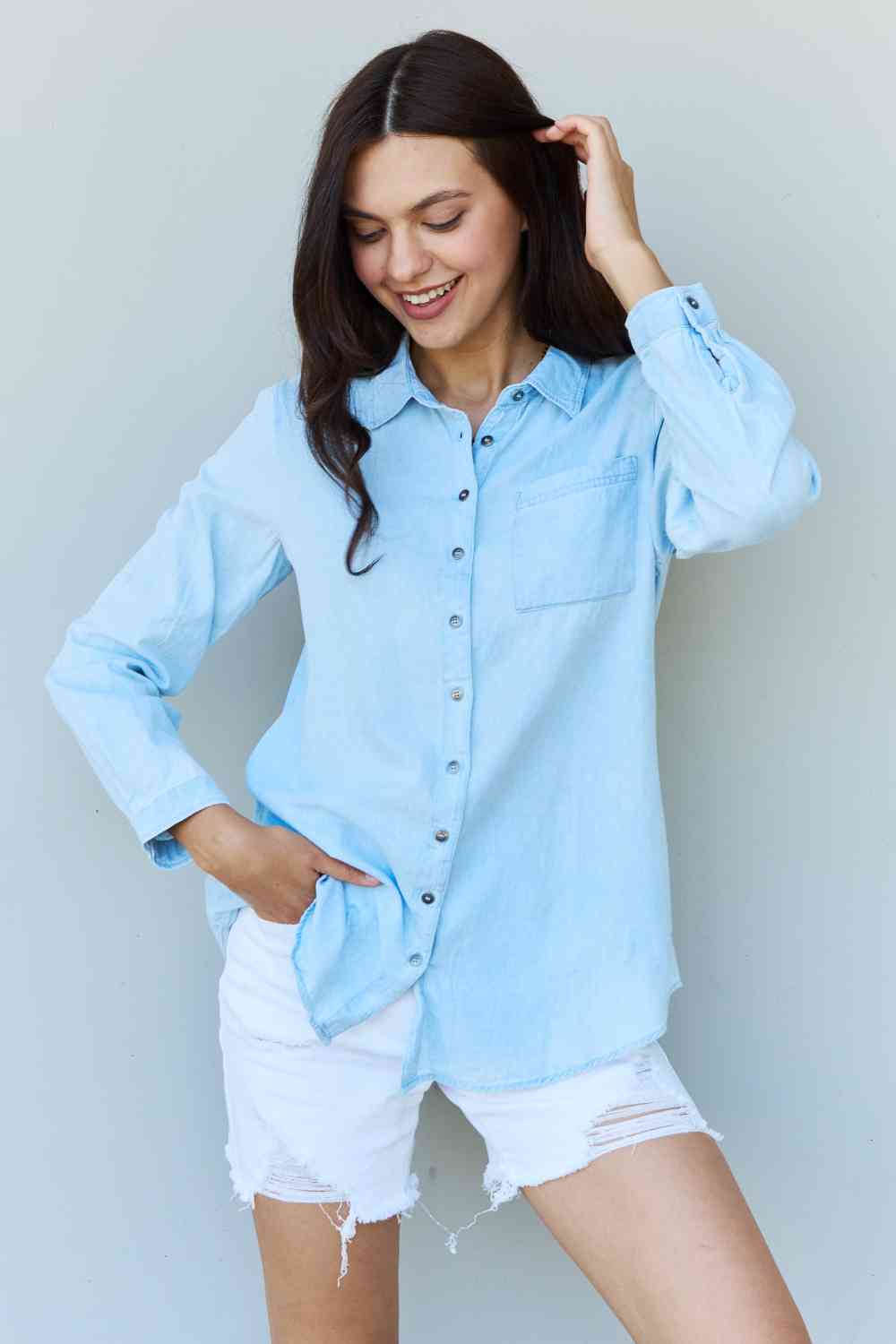 Baby Denim Button Down