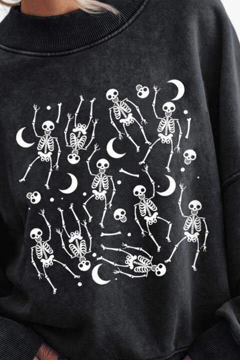 Skeleton Graphic Sweatshirt